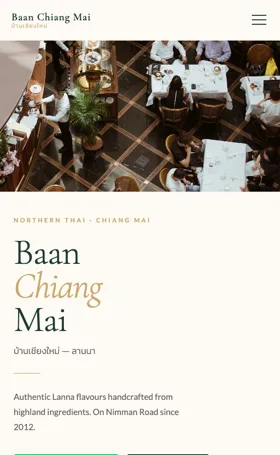 Baan Chiang Mai · Authentic Lanna Restaurant